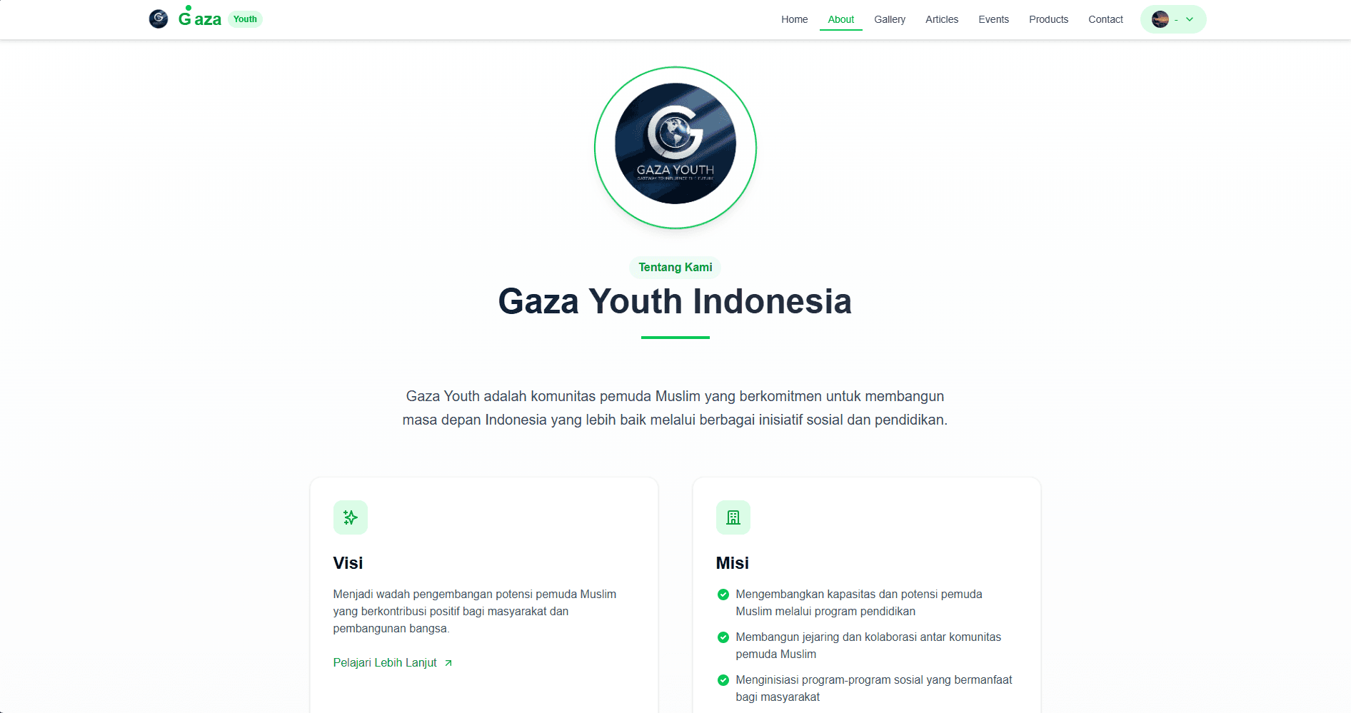Gaza youth Website